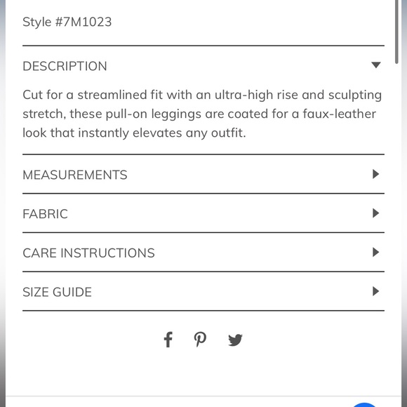 Seven7 Faux Leather Leggings In Excellent Condition - Picture 15 of 16